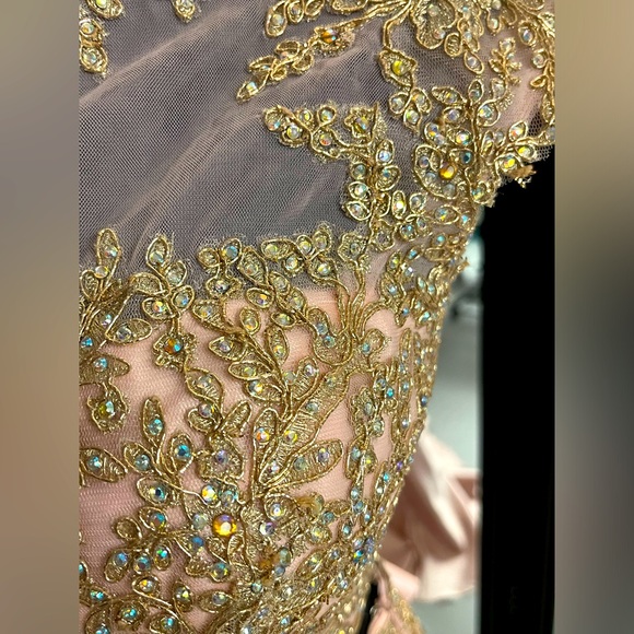 2pc dress with bustle - Picture 3 of 4